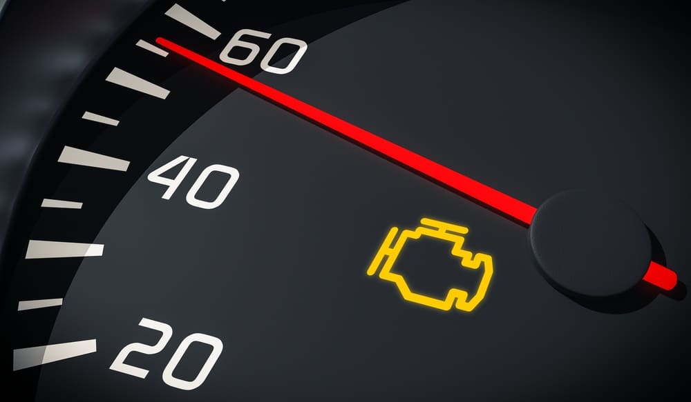 Photo shows activation of vehicle transmission warning light, VAG Bolton now offer a diagnostics & Repair service for this issue.