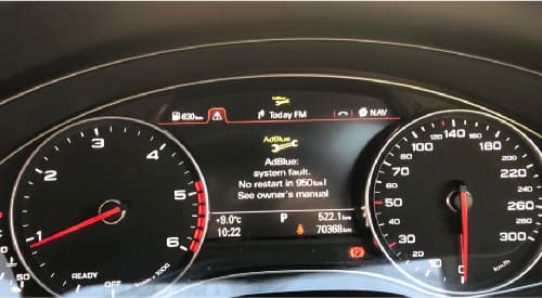 Examples of VW/Audi/Seat/Skoda AdBlue System Faults
